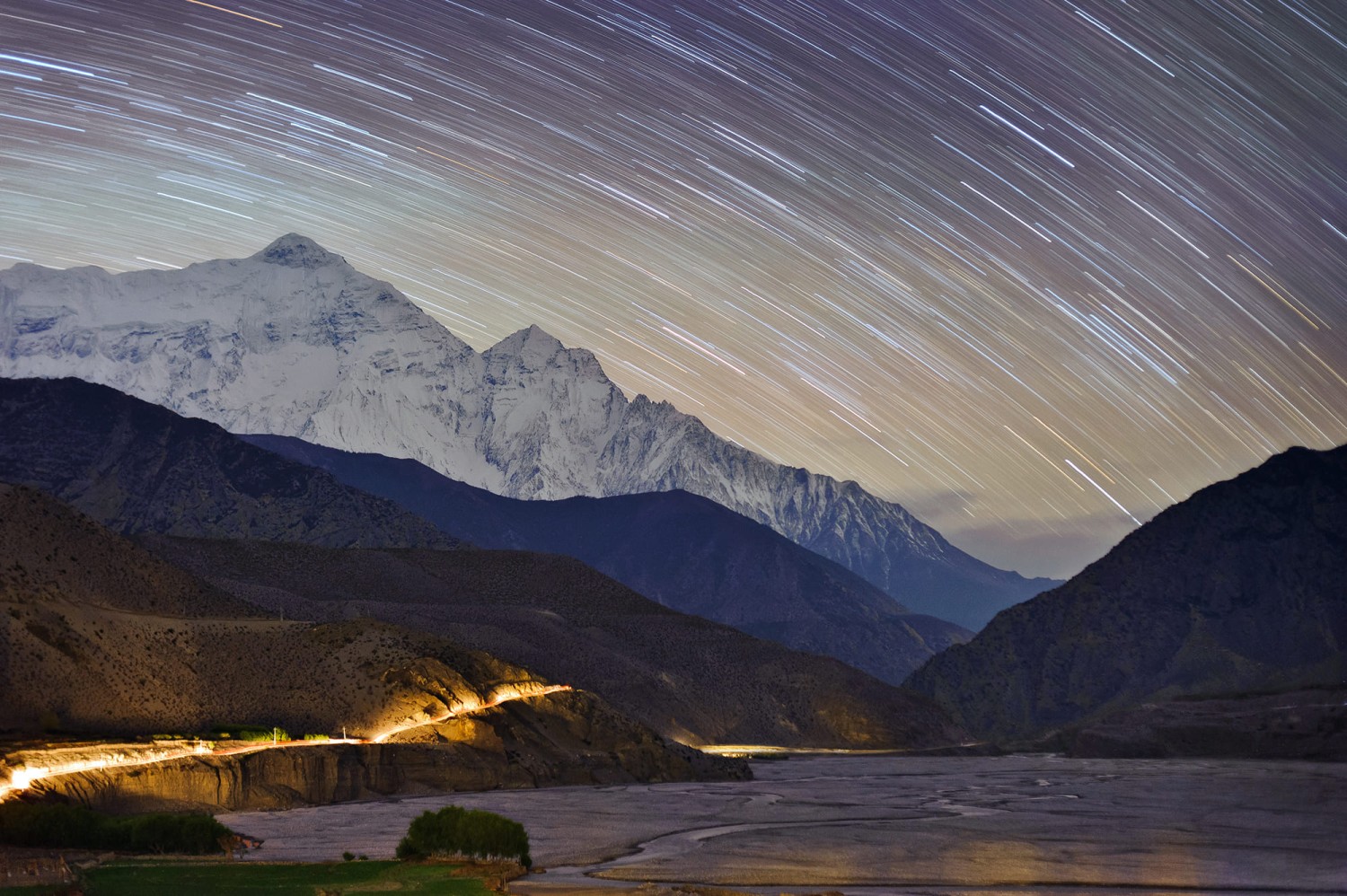 Night View at Mustang